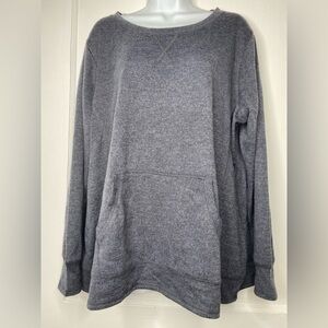 PHILOSOPHY NWT Gray Women's Sweatshirt with Pouch